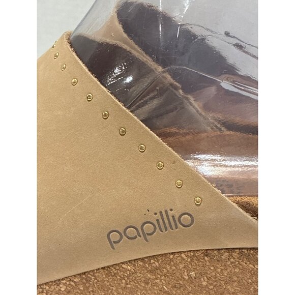 Birkenstock Namica by Papillio Women Mules Suede Slip On Wedge Heel Sandals - Picture 3 of 7